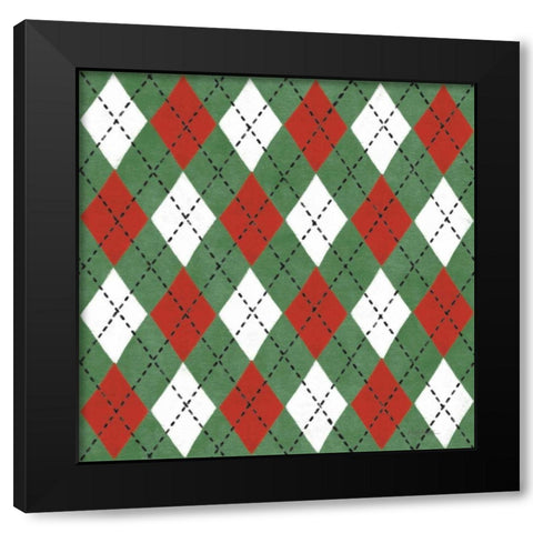 Classic Snowmen Step 05C Black Modern Wood Framed Art Print with Double Matting by Urban, Mary