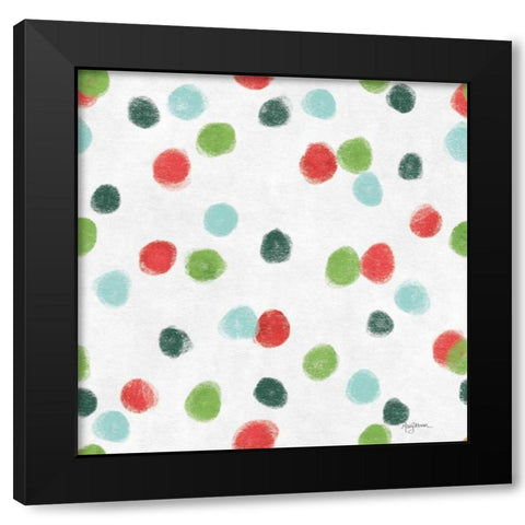 Classic Snowmen Step 06A Black Modern Wood Framed Art Print with Double Matting by Urban, Mary