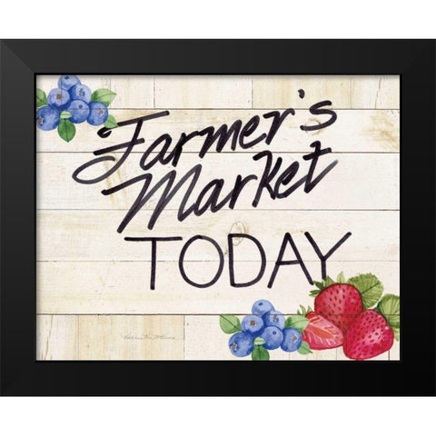 Life on the Farm Sign II v2 Black Modern Wood Framed Art Print by McKenna, Kathleen Parr