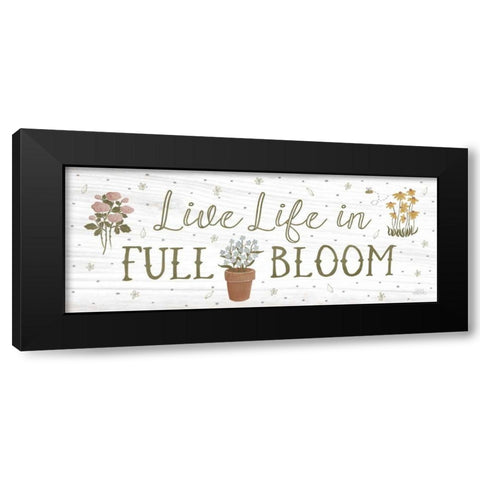 Blooming Garden IX Black Modern Wood Framed Art Print with Double Matting by Marshall, Laura