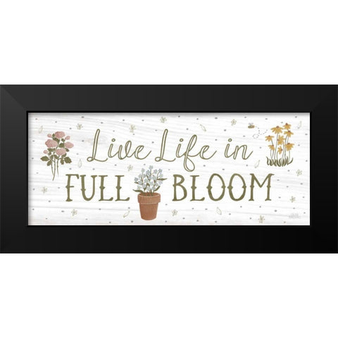 Blooming Garden IX Black Modern Wood Framed Art Print by Marshall, Laura
