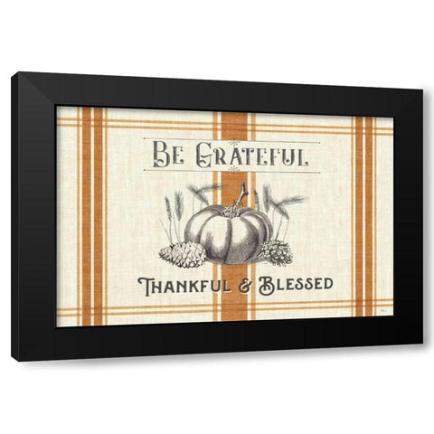 Autumn Farmhouse I Black Modern Wood Framed Art Print with Double Matting by Pela Studio