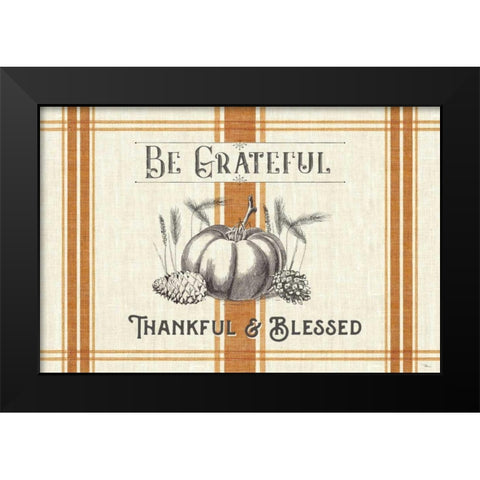 Autumn Farmhouse I Black Modern Wood Framed Art Print by Pela Studio