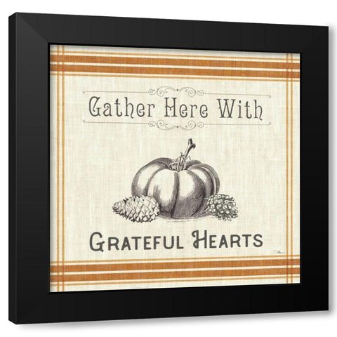 Autumn Farmhouse IV Black Modern Wood Framed Art Print with Double Matting by Pela Studio