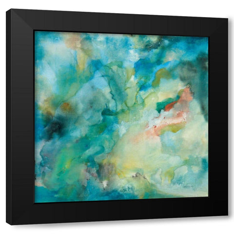 Interstellar Black Modern Wood Framed Art Print with Double Matting by Nai, Danhui