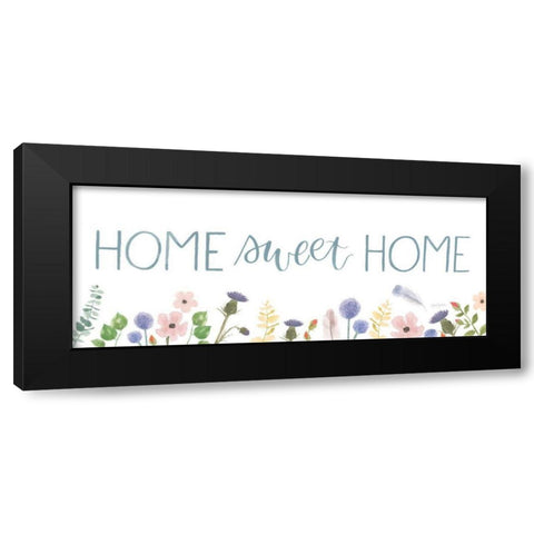 Spring Sentiments IV on White Black Modern Wood Framed Art Print by Jackson, Jenaya