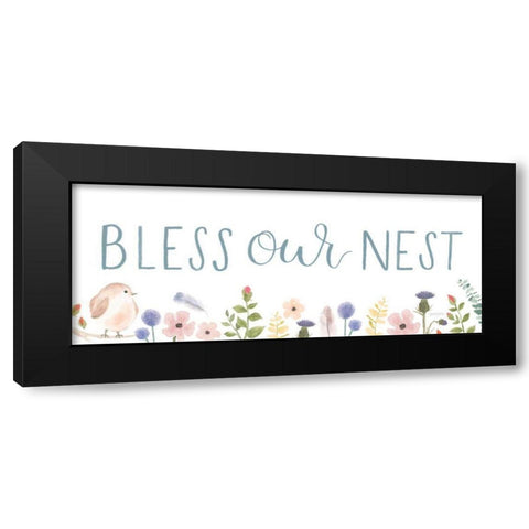 Sprint Sentiments V on White Black Modern Wood Framed Art Print by Jackson, Jenaya