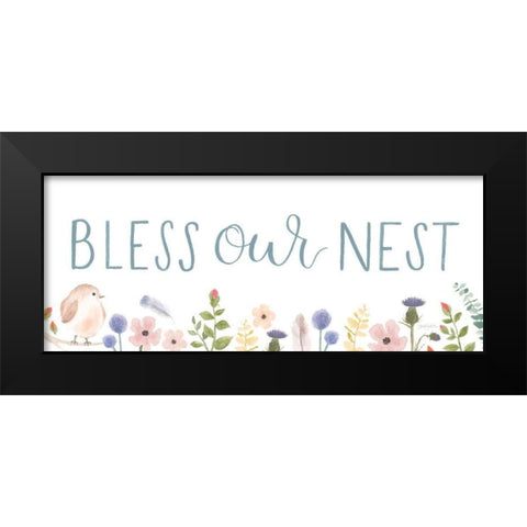 Sprint Sentiments V on White Black Modern Wood Framed Art Print by Jackson, Jenaya