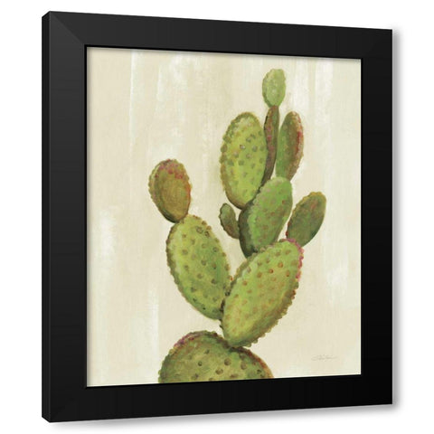 Front Yard Cactus I Black Modern Wood Framed Art Print by Vassileva, Silvia