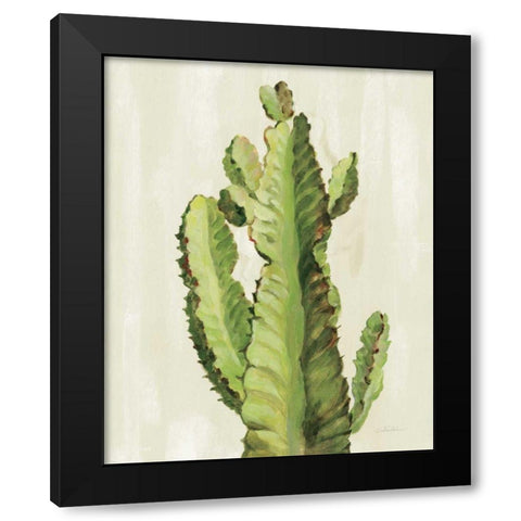 Front Yard Cactus II Black Modern Wood Framed Art Print by Vassileva, Silvia