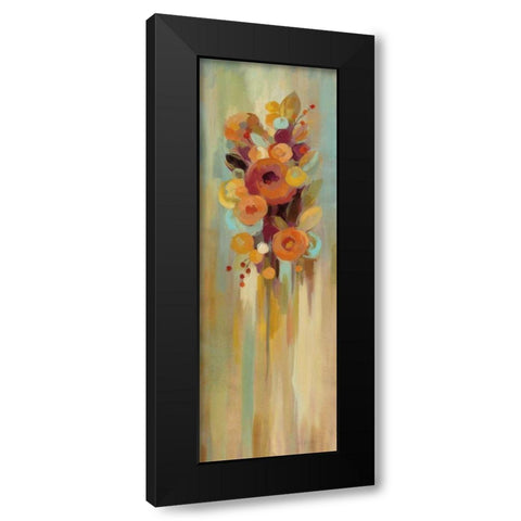 Tall Autumn Flowers I Black Modern Wood Framed Art Print by Vassileva, Silvia