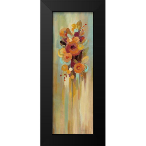 Tall Autumn Flowers I Black Modern Wood Framed Art Print by Vassileva, Silvia