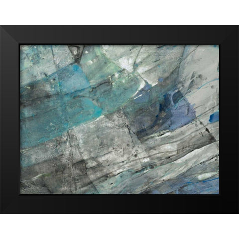 Quarry Black Modern Wood Framed Art Print by Hristova, Albena