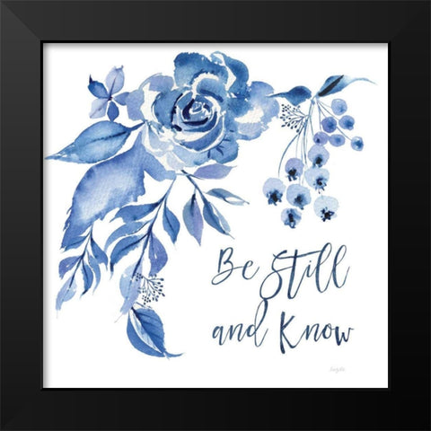Delft Delight I Know Black Modern Wood Framed Art Print by Rice, Kristy