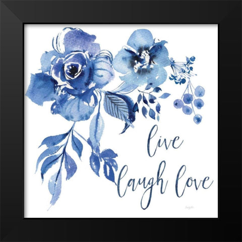 Delft Delight III Live Black Modern Wood Framed Art Print by Rice, Kristy
