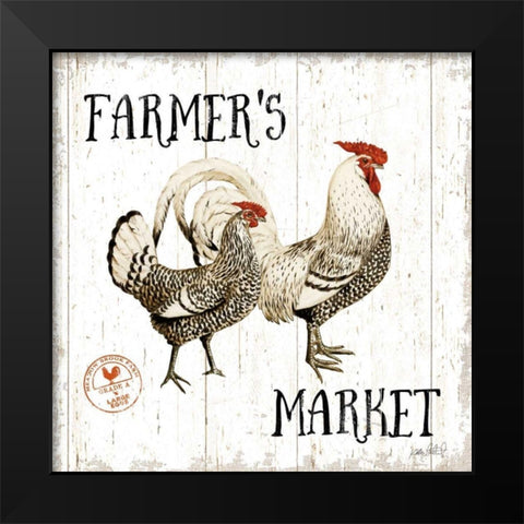 Free Range Fresh II Black Modern Wood Framed Art Print by Pertiet, Katie