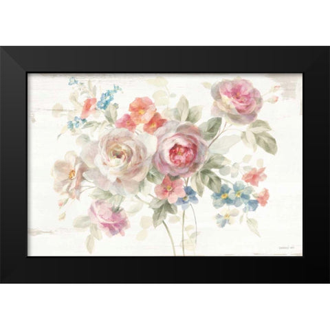 Cottage Garden I Black Modern Wood Framed Art Print by Nai, Danhui