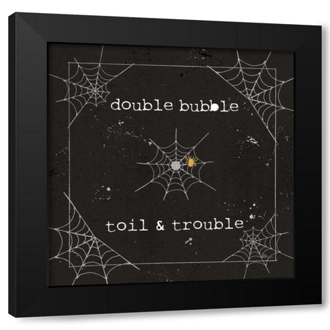 Spooky Cuties I Web Black Modern Wood Framed Art Print with Double Matting by Pela Studio