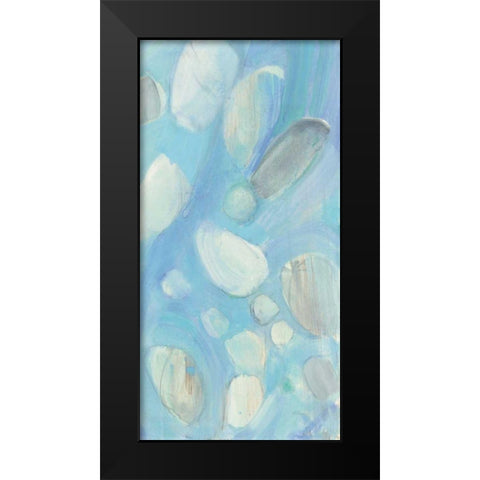 Running Water III Black Modern Wood Framed Art Print by Hristova, Albena