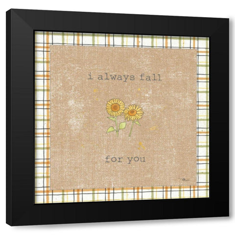 Harvest Cuties II Brown Black Modern Wood Framed Art Print by Pela Studio