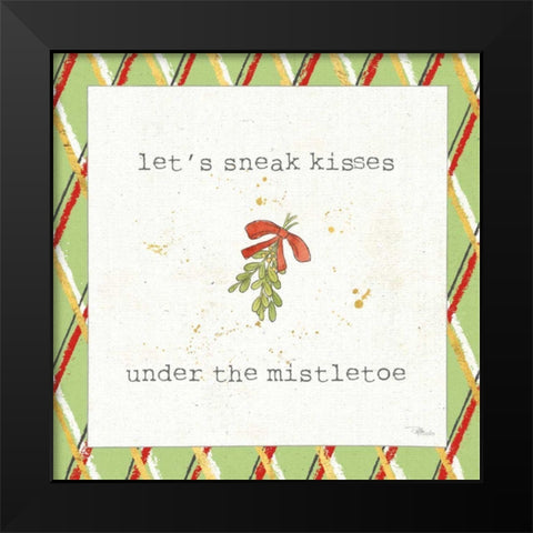 Christmas Cuties III Step 04C Black Modern Wood Framed Art Print by Pela Studio