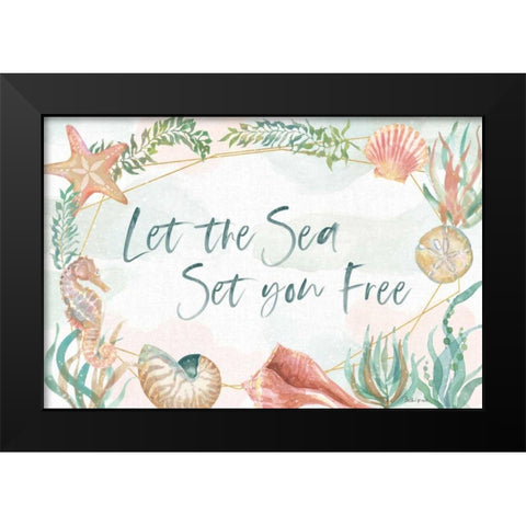 Watercolor Coast I Black Modern Wood Framed Art Print by Grove, Beth
