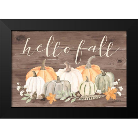 Autumn Offering III Dark Black Modern Wood Framed Art Print by Jackson, Jenaya