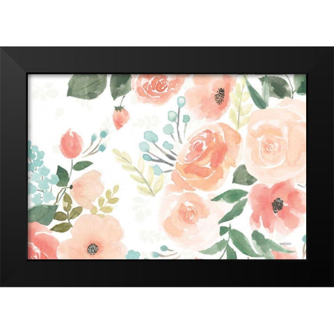 Blooming Delight III White Black Modern Wood Framed Art Print by Jackson, Jenaya