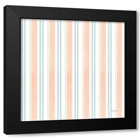 Blooming Delight Pattern IIA Black Modern Wood Framed Art Print by Jackson, Jenaya