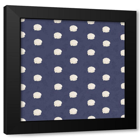 Blooming Delight Pattern IVB Black Modern Wood Framed Art Print by Jackson, Jenaya