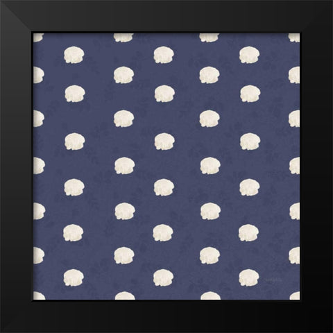 Blooming Delight Pattern IVB Black Modern Wood Framed Art Print by Jackson, Jenaya
