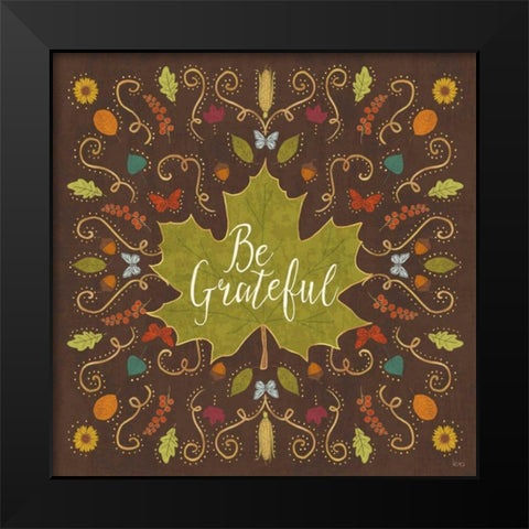 Autumn Otomi VIII Black Modern Wood Framed Art Print by Charron, Veronique