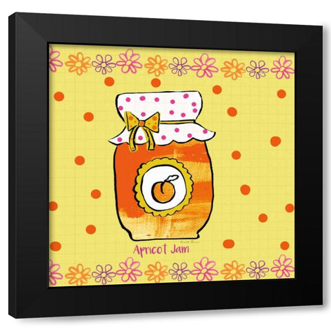 Pretty Jams and Jellies IV Black Modern Wood Framed Art Print by Zaman, Farida