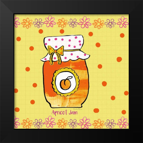 Pretty Jams and Jellies IV Black Modern Wood Framed Art Print by Zaman, Farida