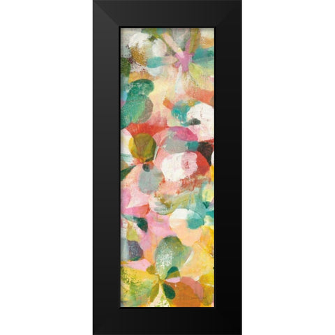 Happy Garden II Black Modern Wood Framed Art Print by Nai, Danhui