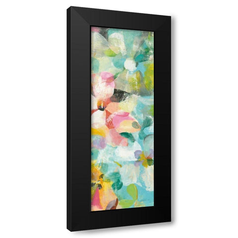 Happy Garden III Black Modern Wood Framed Art Print with Double Matting by Nai, Danhui