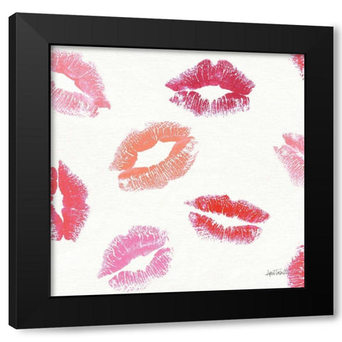 Chic Accents Pattern IIA Black Modern Wood Framed Art Print with Double Matting by Tavoletti, Anne