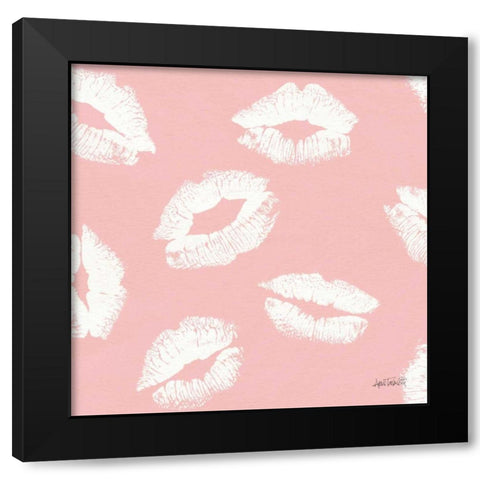 Chic Accents Pattern IIB Black Modern Wood Framed Art Print with Double Matting by Tavoletti, Anne