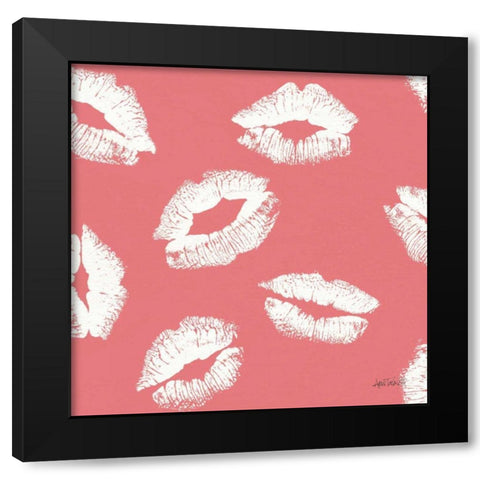 Chic Accents Pattern IID Black Modern Wood Framed Art Print with Double Matting by Tavoletti, Anne