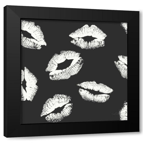 Chic Accents Pattern IIF Black Modern Wood Framed Art Print with Double Matting by Tavoletti, Anne