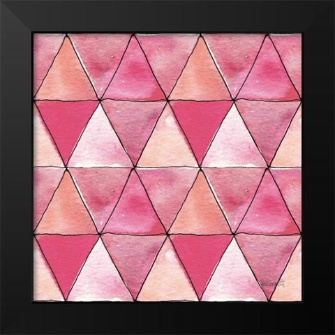 Chic Accents Pattern III Black Modern Wood Framed Art Print by Tavoletti, Anne