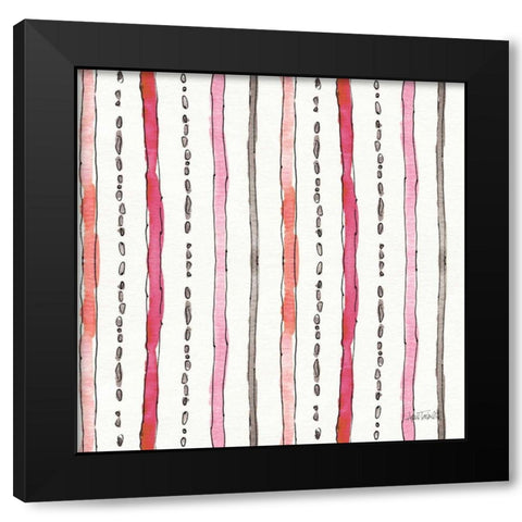 Chic Accents Pattern VI Black Modern Wood Framed Art Print with Double Matting by Tavoletti, Anne