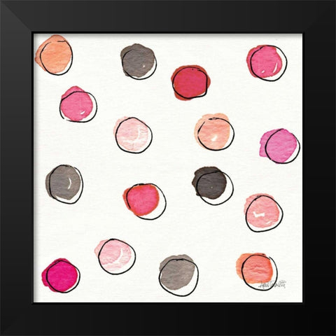 Chic Accents Pattern VIIA Black Modern Wood Framed Art Print by Tavoletti, Anne