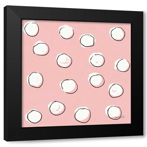 Chic Accents Pattern VIIB Black Modern Wood Framed Art Print with Double Matting by Tavoletti, Anne