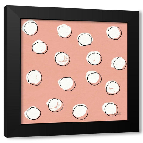 Chic Accents Pattern VIIC Black Modern Wood Framed Art Print with Double Matting by Tavoletti, Anne