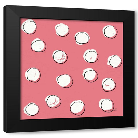 Chic Accents Pattern VIID Black Modern Wood Framed Art Print with Double Matting by Tavoletti, Anne