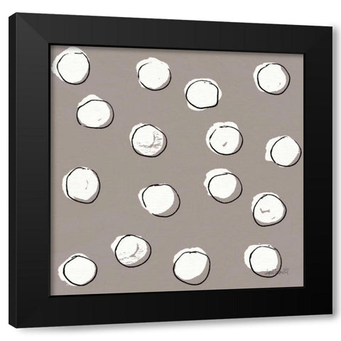 Chic Accents Pattern VIIE Black Modern Wood Framed Art Print with Double Matting by Tavoletti, Anne