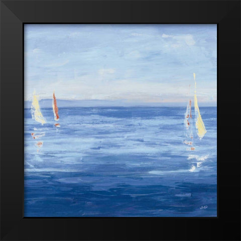 Open Sail with Red Crop Black Modern Wood Framed Art Print by Purinton, Julia