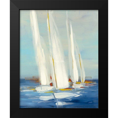 Summer Regatta II Red Yellow Black Modern Wood Framed Art Print by Purinton, Julia