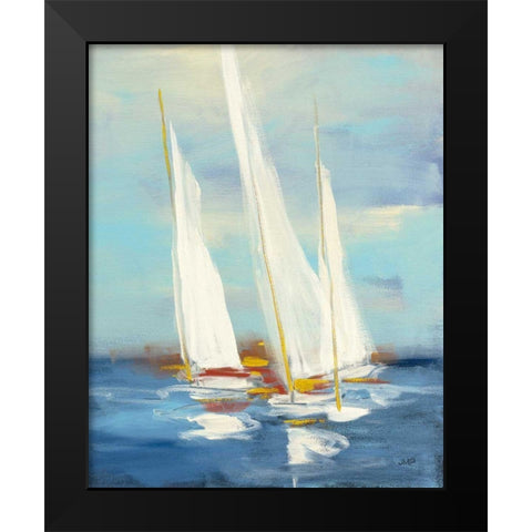 Summer Regatta III Red Yellow Black Modern Wood Framed Art Print by Purinton, Julia